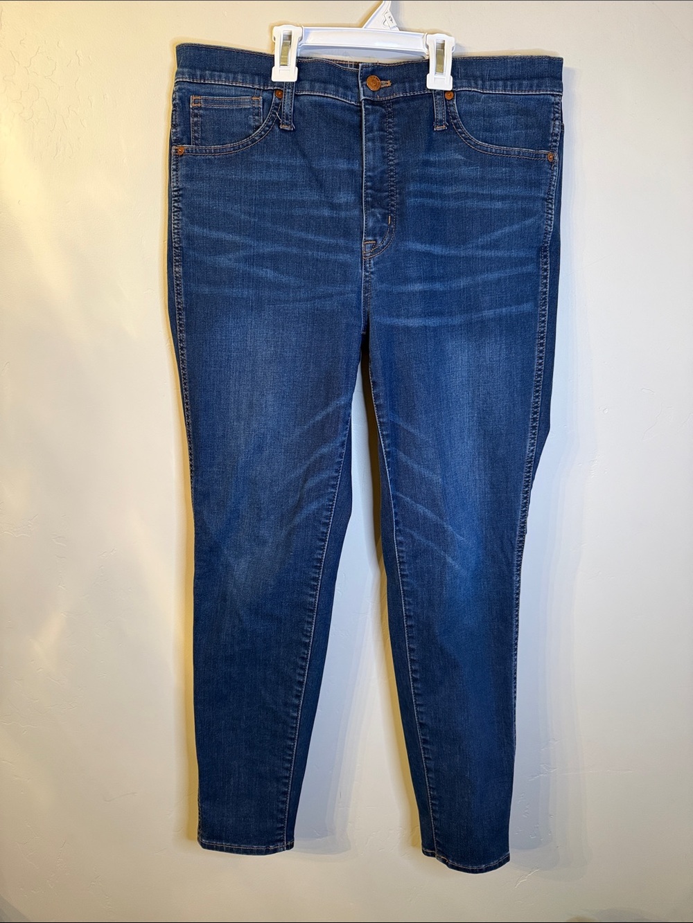 Madewell 10” High-Rise Skinny Classic Dark Jeans